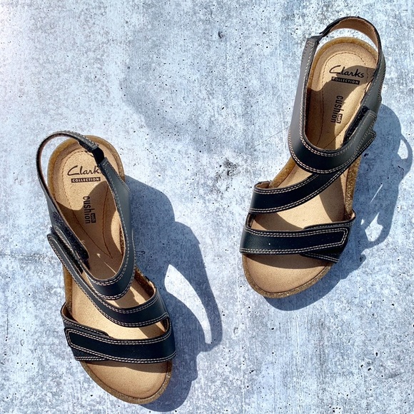 Clarks Shoes | Clarks Collection Wedge Sandals Size 6 | Poshmark